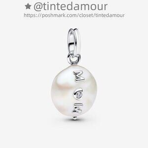 Pandora Treated Freshwater Cultured Baroque Pearl Mom Dangle Charm